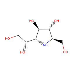 OC[C@@H](O)[C@H]1N[C@H](CO)[C@@H](O)[C@@H]1O ZINC000029063520