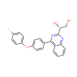 OC[C@@H](O)c1nc(-c2ccc(Oc3ccc(F)cc3)cc2)c2ccccc2n1 ZINC000115759939
