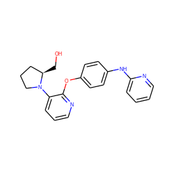 OC[C@@H]1CCCN1c1cccnc1Oc1ccc(Nc2ccccn2)cc1 ZINC000138952666