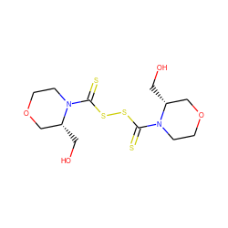 OC[C@@H]1COCCN1C(=S)SSC(=S)N1CCOC[C@H]1CO ZINC001772619587