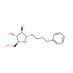 OC[C@@H]1N[C@@H](CCCCc2ccccc2)[C@H](O)[C@H]1O ZINC000095579705