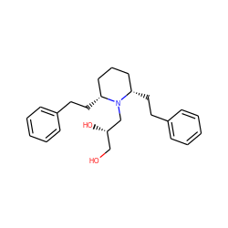 OC[C@H](O)CN1[C@H](CCc2ccccc2)CCC[C@@H]1CCc1ccccc1 ZINC000103301423