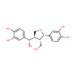 OC[C@H]1[C@@H](c2ccc(O)c(O)c2)OC[C@@H]1[C@H](O)c1ccc(O)c(O)c1 ZINC000028643767