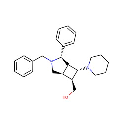 OC[C@H]1[C@H]2CN(Cc3ccccc3)[C@H](c3ccccc3)[C@H]2[C@@H]1N1CCCCC1 ZINC000084671463