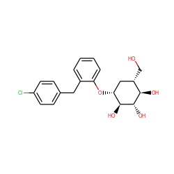 OC[C@H]1C[C@@H](Oc2ccccc2Cc2ccc(Cl)cc2)[C@H](O)[C@@H](O)[C@@H]1O ZINC000038209161