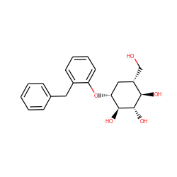 OC[C@H]1C[C@@H](Oc2ccccc2Cc2ccccc2)[C@H](O)[C@@H](O)[C@@H]1O ZINC000072112960