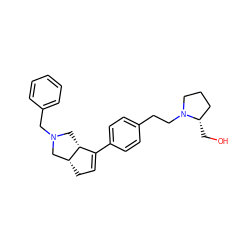 OC[C@H]1CCCN1CCc1ccc(C2=CC[C@@H]3CN(Cc4ccccc4)C[C@H]23)cc1 ZINC000029128048