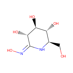 OC[C@H]1N/C(=N/O)[C@H](O)[C@@H](O)[C@@H]1O ZINC000012501982