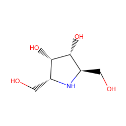 OC[C@H]1N[C@H](CO)[C@@H](O)[C@H]1O ZINC000005766623