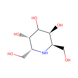 OC[C@H]1N[C@H](CO)[C@H](O)C(O)[C@H]1O ZINC000013780145