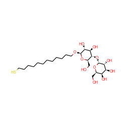 OC[C@H]1O[C@@H](OCCCCCCCCCCCCS)[C@H](O)[C@@H](O)[C@@H]1O[C@H]1O[C@H](CO)[C@H](O)[C@H](O)[C@H]1O ZINC000066077808