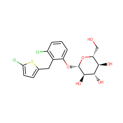 OC[C@H]1O[C@@H](Oc2cccc(Cl)c2Cc2ccc(Cl)s2)[C@H](O)[C@@H](O)[C@@H]1O ZINC000064564724