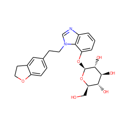 OC[C@H]1O[C@@H](Oc2cccc3ncn(CCc4ccc5c(c4)CCO5)c23)[C@H](O)[C@@H](O)[C@@H]1O ZINC000006745607