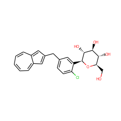 OC[C@H]1O[C@@H](c2cc(Cc3cc4cccccc-4c3)ccc2Cl)[C@H](O)[C@@H](O)[C@@H]1O ZINC000096271996