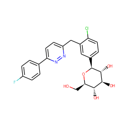 OC[C@H]1O[C@@H](c2ccc(Cl)c(Cc3ccc(-c4ccc(F)cc4)nn3)c2)[C@H](O)[C@@H](O)[C@@H]1O ZINC000049037722