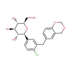 OC[C@H]1O[C@@H](c2ccc(Cl)c(Cc3ccc4c(c3)COCO4)c2)[C@H](O)[C@@H](O)[C@@H]1O ZINC000142317984