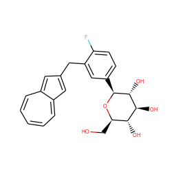 OC[C@H]1O[C@@H](c2ccc(F)c(Cc3cc4cccccc-4c3)c2)[C@H](O)[C@@H](O)[C@@H]1O ZINC000096271997