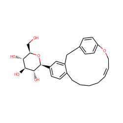 OC[C@H]1O[C@@H](c2ccc3c(c2)Cc2ccc(cc2)OC/C=C/CCCC3)[C@H](O)[C@@H](O)[C@@H]1O ZINC000071332674