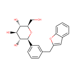 OC[C@H]1O[C@@H](c2cccc(Cc3cc4ccccc4o3)c2)[C@H](O)[C@@H](O)[C@@H]1O ZINC000084617928