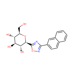 OC[C@H]1O[C@@H](c2nc(-c3ccc4ccccc4c3)no2)[C@H](O)[C@@H](O)[C@@H]1O ZINC000062178969