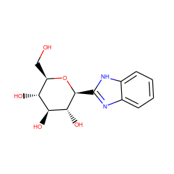 OC[C@H]1O[C@@H](c2nc3ccccc3[nH]2)[C@H](O)[C@@H](O)[C@@H]1O ZINC000016051657