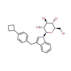 OC[C@H]1O[C@@H](n2cc(Cc3ccc(C4CCC4)cc3)c3ccccc32)[C@H](O)[C@@H](O)[C@@H]1O ZINC000103253955