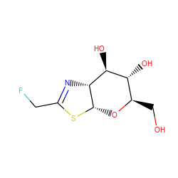 OC[C@H]1O[C@@H]2SC(CF)=N[C@@H]2[C@@H](O)[C@@H]1O ZINC000117470336