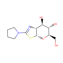 OC[C@H]1O[C@@H]2SC(N3CCCC3)=N[C@@H]2[C@@H](O)[C@@H]1O ZINC000167116799