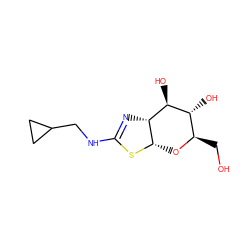 OC[C@H]1O[C@@H]2SC(NCC3CC3)=N[C@@H]2[C@@H](O)[C@@H]1O ZINC000169711299