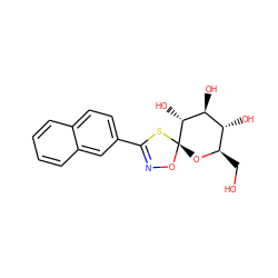 OC[C@H]1O[C@]2(ON=C(c3ccc4ccccc4c3)S2)[C@H](O)[C@@H](O)[C@@H]1O ZINC000040422383