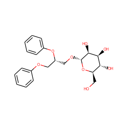 OC[C@H]1O[C@H](OC[C@H](COc2ccccc2)Oc2ccccc2)[C@@H](O)[C@@H](O)[C@@H]1O ZINC000103269554