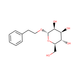 OC[C@H]1O[C@H](OCCc2ccccc2)[C@@H](O)[C@@H](O)[C@@H]1O ZINC000014651641