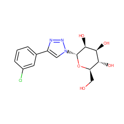 OC[C@H]1O[C@H](n2cc(-c3cccc(Cl)c3)nn2)[C@@H](O)[C@@H](O)[C@@H]1O ZINC000073170120