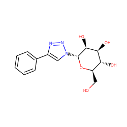 OC[C@H]1O[C@H](n2cc(-c3ccccc3)nn2)[C@@H](O)[C@@H](O)[C@@H]1O ZINC000028463724