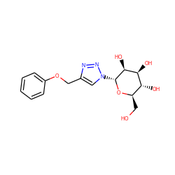 OC[C@H]1O[C@H](n2cc(COc3ccccc3)nn2)[C@@H](O)[C@@H](O)[C@@H]1O ZINC000073156692