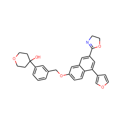 OC1(c2cccc(COc3ccc4c(-c5ccoc5)cc(C5=NCCO5)cc4c3)c2)CCOCC1 ZINC000013759167