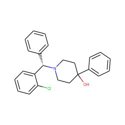 OC1(c2ccccc2)CCN([C@@H](c2ccccc2)c2ccccc2Cl)CC1 ZINC000028708197