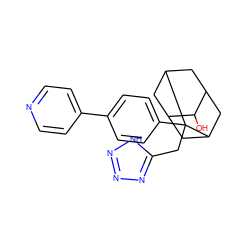 OC1C2CC3CC1CC(C2)C3(Cc1nnn[nH]1)c1ccc(-c2ccncc2)cc1 ZINC000103231583