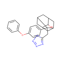 OC1C2CC3CC1CC(C2)C3(Cc1nnn[nH]1)c1ccc(Oc2ccccc2)cc1 ZINC000103233295