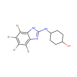 OC1CCC(Nc2nc3c(Br)c(Br)c(Br)c(Br)c3[nH]2)CC1 ZINC000143412885