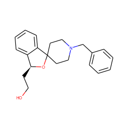 OCC[C@@H]1OC2(CCN(Cc3ccccc3)CC2)c2ccccc21 ZINC000013491919