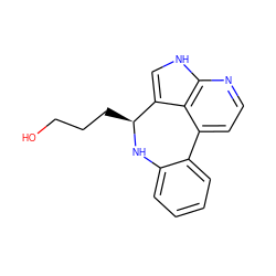 OCCC[C@@H]1Nc2ccccc2-c2ccnc3[nH]cc1c23 ZINC000045391863