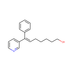 OCCCCC/C=C(\c1ccccc1)c1cccnc1 ZINC000026741098