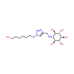 OCCCCCCCn1cc(CN[C@H]2[C@H](O)[C@@H](O)[C@H](O)[C@@H](O)[C@@H]2O)nn1 ZINC000101409739