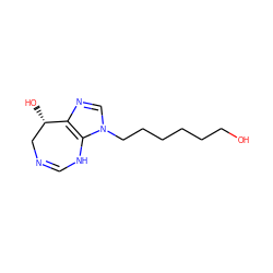 OCCCCCCn1cnc2c1NC=NC[C@@H]2O ZINC000013807458