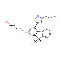 OCCCCOc1cc(-c2cnn(CCO)c2)c2c(c1)[C@@](O)(C(F)(F)F)c1ccccc1-2 ZINC000143503810