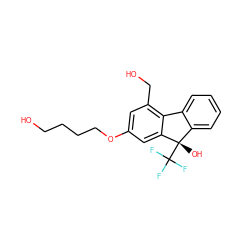 OCCCCOc1cc(CO)c2c(c1)[C@@](O)(C(F)(F)F)c1ccccc1-2 ZINC000143509014