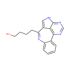 OCCCCc1nc2ccccc2c2ncnc3[nH]cc1c32 ZINC000045389279