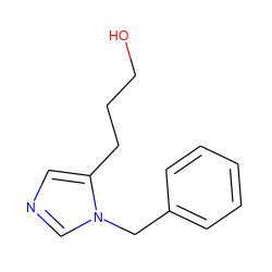 OCCCc1cncn1Cc1ccccc1 ZINC000044396018