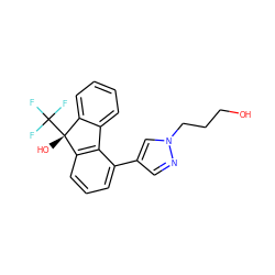 OCCCn1cc(-c2cccc3c2-c2ccccc2[C@@]3(O)C(F)(F)F)cn1 ZINC000144848292